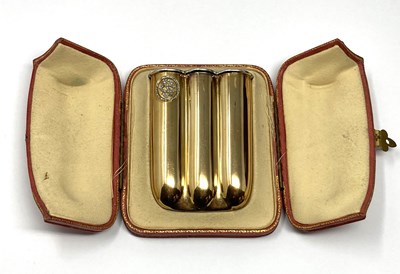 Lot 182 - AN EDWARDIAN GOLD CIGAR HOLDER, A. SYDENHAM, BIRMINGHAM, 1900s