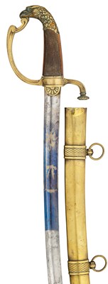 Lot 434 - A FRENCH OFFICER’S SWORD, EARLY 19TH CENTURY WITH PRESENTATION INSCRIPTION