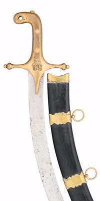 Lot 463 - A VICTORIAN MAMELUKE-HILTED OFFICER’S SWORD