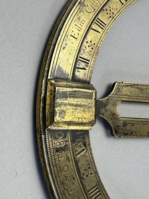 Lot 386 - AN EDMUND CULPEPER BRASS UNIVERSAL EQUINOCTIAL RING DIAL, ENGLISH, EARLY 18TH CENTURY