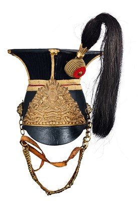 Lot 401 - AN EDWARDIAN NCO'S CHAPKA OF THE 16TH LANCERS