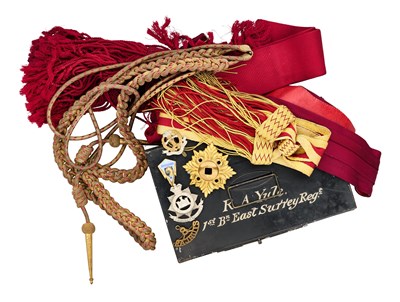 Lot 402 - A QUANTITY OF MILITARY OFFICER'S ACCOUTREMENTS