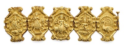 Lot 439 - GOLD BRACELET, 1870s