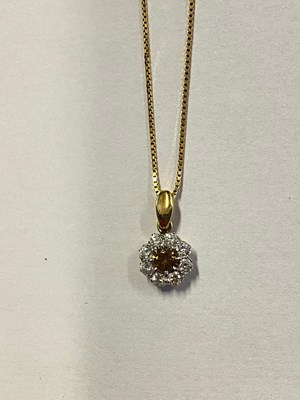 Lot 399 - TWO DIAMOND PENDANTS