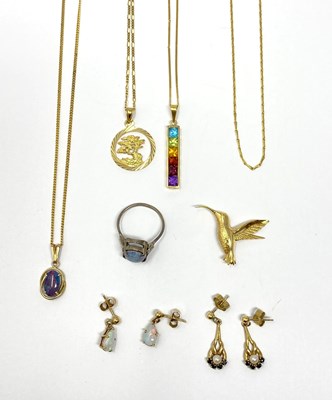 Lot 408 - GROUP OF JEWELLERY