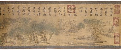 Lot 55 - CHINESE SCHOOL, HAND SCROLL, QING DYNASTY, 19TH CENTURY