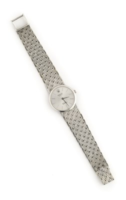 Lot 307 - ROLEX, CELLINI, REF.3600: A LADY'S WHITE GOLD BRACELET WATCH, CIRCA 1965