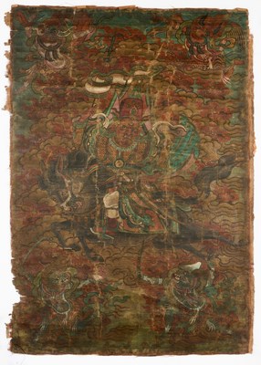 Lot 566 - THREE THANG-KAS, TIBET, 19TH CENTURY