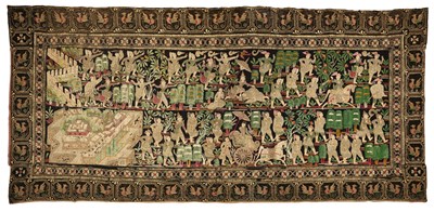 Lot 51 - A LARGE EMBROIDERED HANGING (KALAGA), BURMA (NOW MYANMAR), 19TH CENTURY