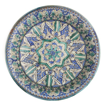 Lot 517 - A FAIENCE POTTERY BOWL, MOROCCO, CIRCA 1900