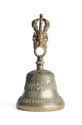 Lot 133 - A BRONZE BUDDHIST RITUAL BELL (GHANTA), TIBET, 19TH CENTURY