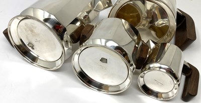 Lot 63 - A FRENCH ART DECO SILVER TEA AND COFFEE SET, MAISON PUIFORCAT, PARIS, CIRCA 1925