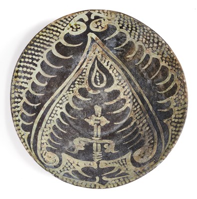 Lot 54 - A NISHAPUR POTTERY BOWL, PERSIA, 10TH/11TH CENTURY