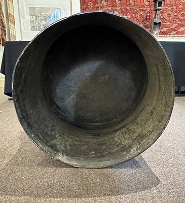 Lot 114 - A LARGE KAREN FROG DRUM, BURMA (NOW MYANMAR), 18TH/19TH CENTURY