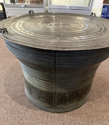 Lot 114 - A LARGE KAREN FROG DRUM, BURMA (NOW MYANMAR), 18TH/19TH CENTURY