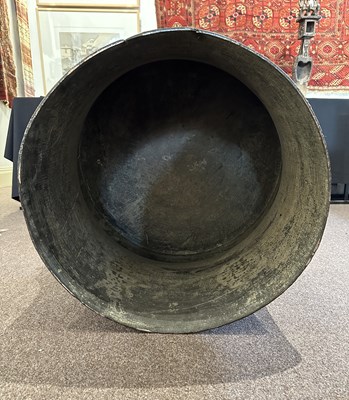 Lot 114 - A LARGE KAREN FROG DRUM, BURMA (NOW MYANMAR), 18TH/19TH CENTURY