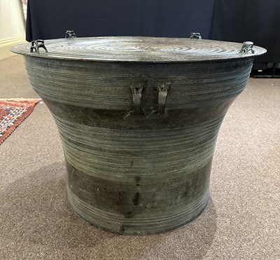 Lot 114 - A LARGE KAREN FROG DRUM, BURMA (NOW MYANMAR), 18TH/19TH CENTURY