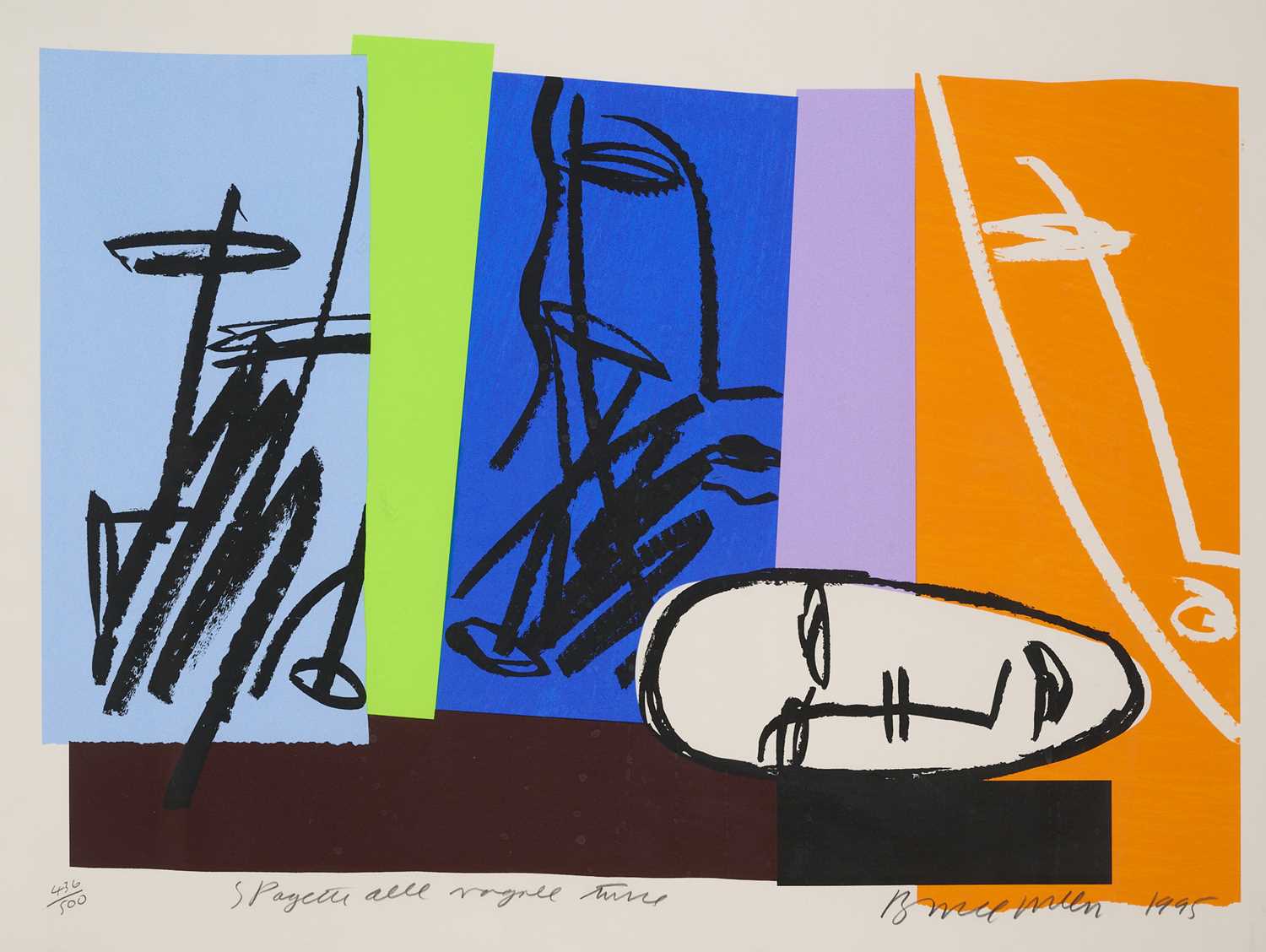 Lot 77 - BRUCE MCLEAN (BRITISH B.1944)