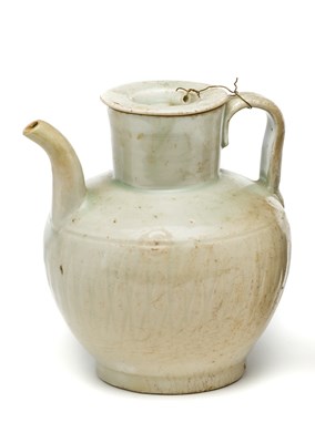 Lot 13 - A CHINESE QINGBAI EWER AND COVER^ SONG DYNASTY...