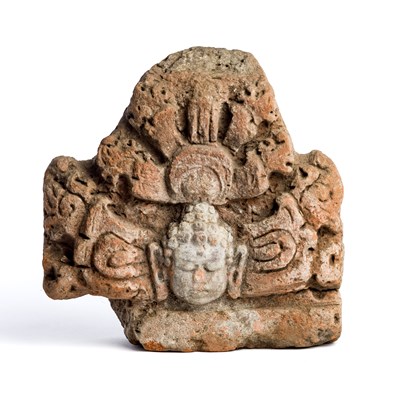 Lot 93 - A JAVANESE TERRACOTTA ANTEFIX^ INDONESIA^...