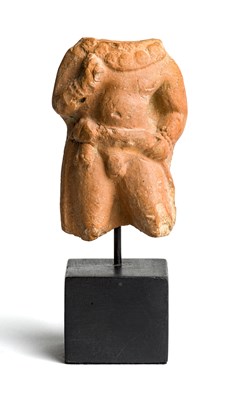 Lot 148 - A TERRACOTTA MALE TORSO^ KUSHAN OR GUPTA^...