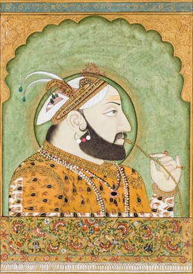 Lot 157 - A PORTRAIT OF SANGRAM SINGH II^ MEWAR^ INDIA^...