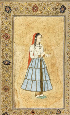 Lot 164 - PORTRAIT OF A LADY^ PROVINCIAL MUGHAL^...