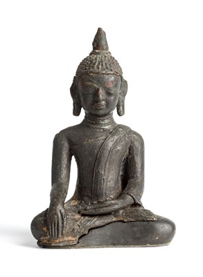 Lot 179 - A SEATED FIGURE OF BUDDHA^ BURMA^ CIRCA 15TH...