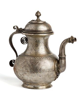 Lot 193 - A KOFTGARI EWER^ PUNJAB^ INDIA^ MID-19TH...