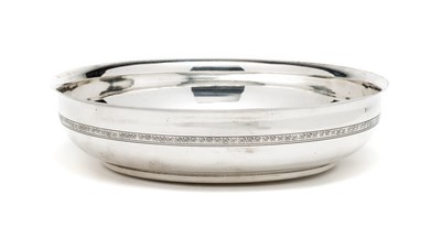 Lot 198 - AN EGYPTIAN SILVER BOWL^ CAIRO^...