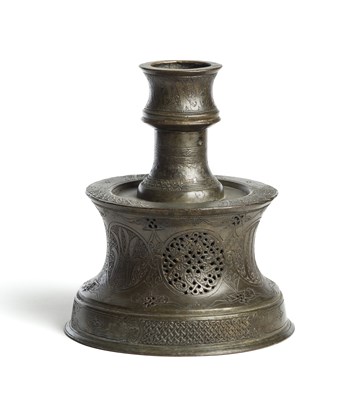 Lot 204 - A BRONZE CANDLESTICK^ ANATOLIA^ PROBABLY...