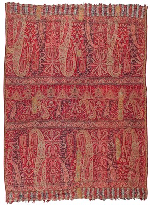 Lot 235 - A WOVEN WOOL PANEL^ KASHMIR OR PERSIA^ FIRST...