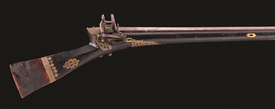 Lot 46 - **A TURKISH MIQUELET-LOCK RIFLED CARBINE