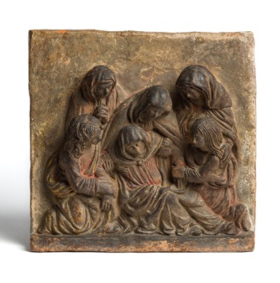 Lot 284 - AN ITALIAN TERRACOTTA RELIEF PANEL OF ~LO...