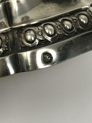 Lot 323 - A PAIR OF FRENCH SILVER CANDLESTICKS^ ANTOINE...