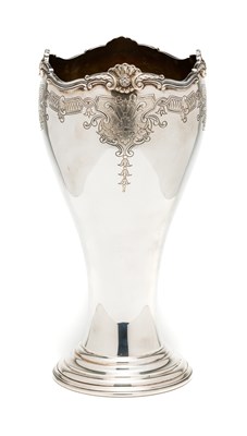 Lot 341 - A SILVER VASE^ GARRARD & CO. LTD.^ LONDON^...