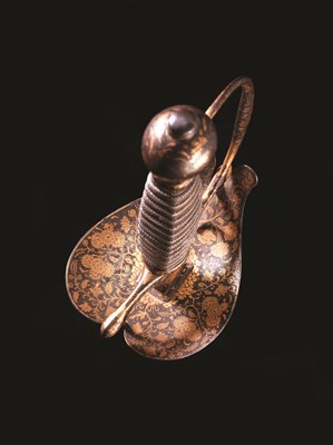 Lot 63 - A RARE NORTH INDIAN SMALL-SWORD FOR THE EUROPEAN MARKET CIRCA 1760 with European colichemarde blade