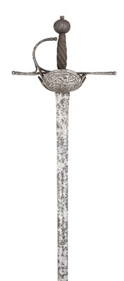 Lot 235 - A COMPOSITE CUP-HILT RAPIER, LATE 17TH CENTURY