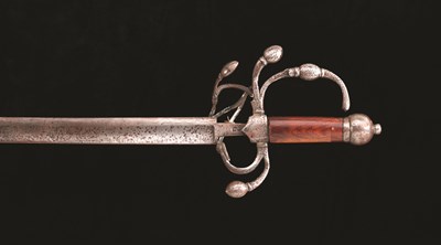 Lot 65 - A SWEPT-HILT RAPIER