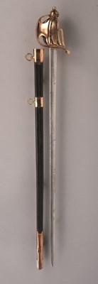 Lot 67 - THE BASKET-HILTED BROADSWORD OF CAPTAIN COLIN MACKAY OF BIGHOUSE