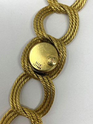 Lot 314 - PIAGET, REF.3115: A LADY'S GOLD BRACELET WATCH, SWISS, 1960s