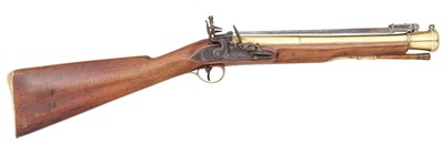 Lot 293 - A FLINTLOCK BLUNDERBUSS BY WILSON, EARLY 19TH CENTURY