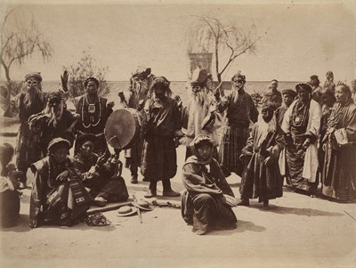 Lot 236 - A RELIGIOUS FESTIVAL IN LADAKH, SECOND HALF 19TH CENTURY