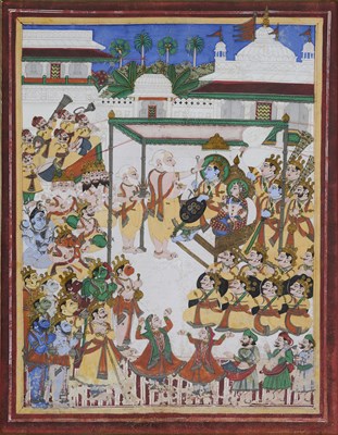 Lot 224 - THE CORONATION OF RAMA, RAJASTHAN, PROBABLY KOTA, FIRST HALF 19TH CENTURY