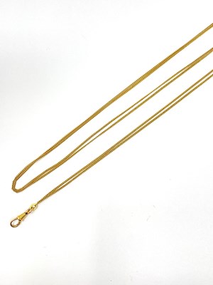 Lot 384 - GOLD LONG CHAIN, 1900s