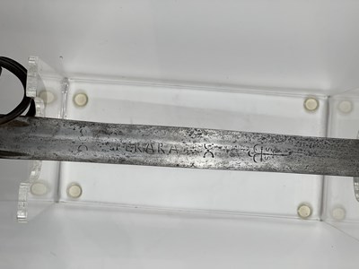 Lot 250 - A SCOTTISH BASKET HILTED BROADSWORD, SECOND QUARTER OF THE 18TH CENTURY
