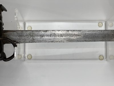 Lot 250 - A SCOTTISH BASKET HILTED BROADSWORD, SECOND QUARTER OF THE 18TH CENTURY