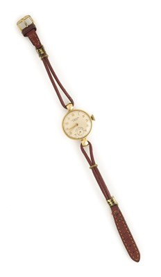 Lot 305 - CYMA FOR J.W. BENSON LTD.: A LADY'S GOLD WRISTWATCH, SWISS, CIRCA 1954