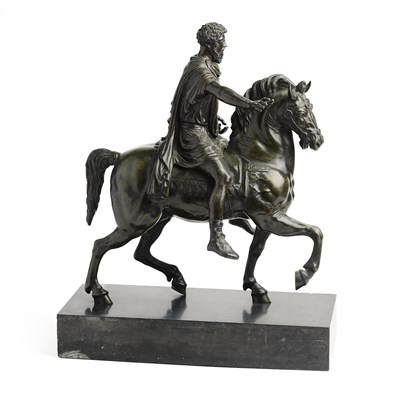 Lot 30 - AFTER THE ANTIQUE: EQUESTRIAN FIGURE OF MARCUS AURELIUS