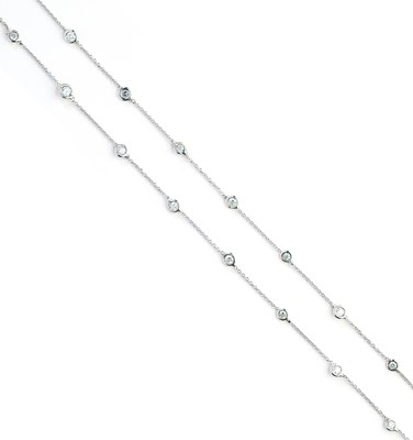 Lot 418 - DIAMOND LONG CHAIN